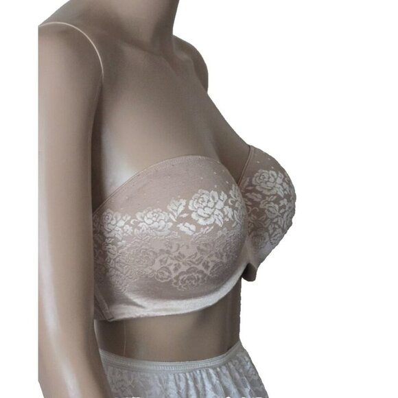 Soma Stunning Support underwire beige lined strapless size 34DDD - Picture 2 of 4